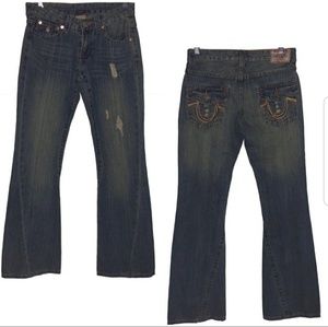 True Religion 27 low rise jeans NWOT